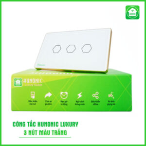 Hunonic Luxury 3 Nút Màu Trắng