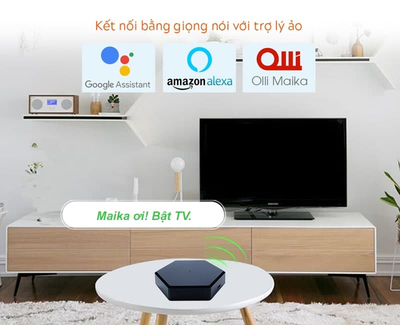 Bộ điều khiển hồng ngoại wifi Hunonic IR Smart, điều khiển Tivi, Điều Hoà qua điện thoại 13 giong noi 800x650 min