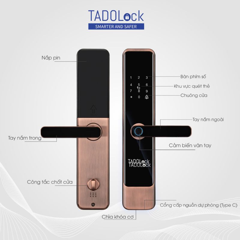 KHÓA THÔNG MINH TADOLock Cửa gỗ (Vàng hồng cổ điển) 21 chi tiet khoa thong minh3